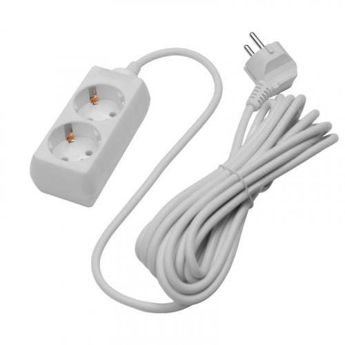 Удлинитель 2х5м с заземл. 10А IP20 S 2х5-Z 2.2кВт Volsten 9310 фото 2