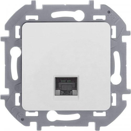Розетка компьютерная СП Inspiria RJ45 кат.5E UTP IP20 бел. IEK 673825 фото 5