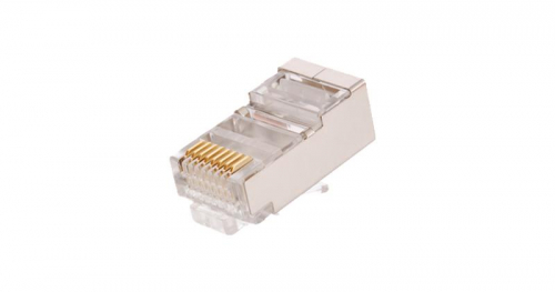 Коннектор RJ45 (8P8C) под витую пару кат.5E (класс D) экранир. 100МГц покрытие 3мкд универс. ножи для проводников 0.47-0.51мм (уп.100шт) NETLAN EC-UP8P8C-SD-003-TR-100 Коннектор RJ45 (8P8C) под витую пару кат.5E (класс D) экранир. 100МГц покрытие 3мкд универс. ножи для проводников 0.47-0.51мм (уп.100шт) NETLAN EC-UP8P8C-SD-003-TR-100