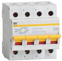 Выключатель нагрузки ВН-32 20А/4П IEK MNV10-4-020