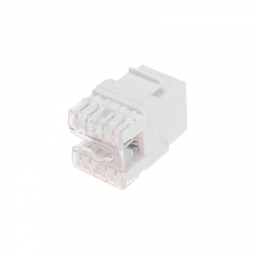 Модуль Keystone Jack RJ-45(8P8C) кат.5E UTP неэкранир. тип 180град. бел. PRO Rexant 02-0060 фото 4