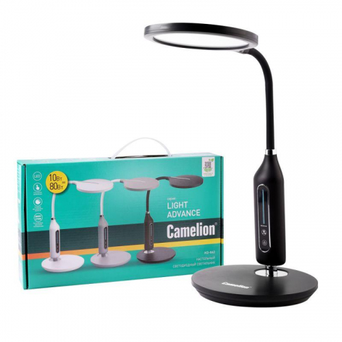 Светильник светодиодный настольный KD-862 C02 LED 10Вт 580лм черн. Camelion 15180 фото 2 Светильник светодиодный настольный KD-862 C02 LED 10Вт 580лм черн. Camelion 15180 фото 2
