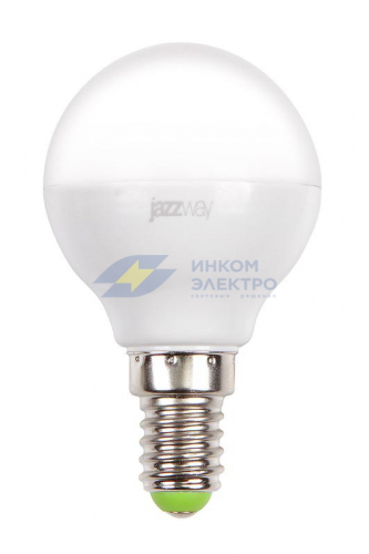 Лампа светодиодная PLED-SP 7Вт G45 4000К нейтр. бел. E14 230В/50Гц JazzWay 5018945 фото 2