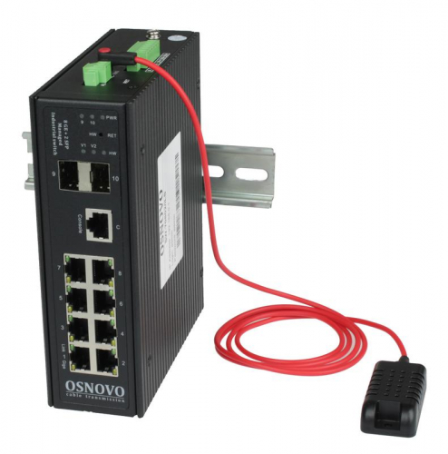 Коммутатор промышленный управляемый (L2+) SW-70802/ILS Gigabit Ethernet на 8GE RJ45 + 2 GE SFP порта с функцией мониторинга температуры/ влажности/ напряжения OSNOVO 13749 Коммутатор промышленный управляемый (L2+) SW-70802/ILS Gigabit Ethernet на 8GE RJ45 + 2 GE SFP порта с функцией мониторинга температуры/ влажности/ напряжения OSNOVO 13749