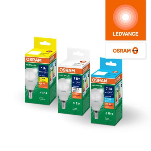 Лампа светодиодная LED G4 Value LVCLP100 12W/927 CRI95 12Вт 2700К 1200лм шар матов. E14 170-250В OSRAM 4099854308932 фото 6