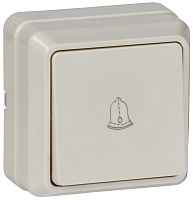 Выключатель кнопочный 1-кл. ОП Октава 10А IP20 ВСк20-1-0-ОКм крем. GENERICA EVO13-K33-10-DC