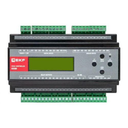 Контроллер конфигурируемый для систем вентиляции EKF RX500-V фото 4 Контроллер конфигурируемый для систем вентиляции EKF RX500-V фото 4