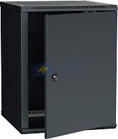 Шкаф 19дюйм LINEA W 15U 600х600мм настен. метал. дверь RAL9005 ITK LWR5-15U66-MF