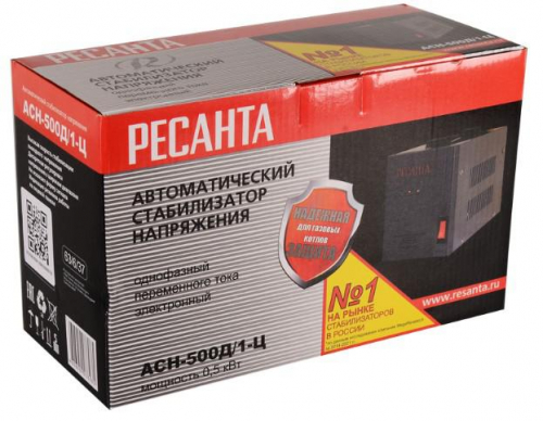 Стабилизатор напряжения АСН-500Д/1-Ц Ресанта 63/6/37 фото 5