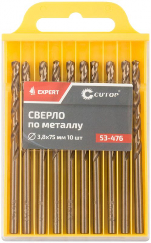 Сверло по металлу ЭКСПЕРТ/EXPERT 3.8х75мм (уп.10шт) Cutop 53-476 фото 3 Сверло по металлу ЭКСПЕРТ/EXPERT 3.8х75мм (уп.10шт) Cutop 53-476 фото 3