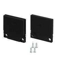 Заглушка SL-SLIM20-H20 BLACK глухая пластик (комплект) Arlight 047638