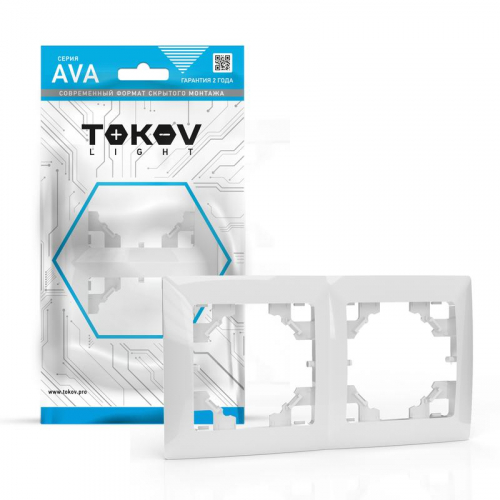 Рамка 2-м AVA бел. TOKOV ELECTRIC TKL-AV-RM2-C01 Рамка 2-м AVA бел. TOKOV ELECTRIC TKL-AV-RM2-C01