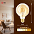 Лампа светодиодная филаментная F-LED G95-7W-824-E27 7Вт G95 шар золотая 2400К тепл. бел. E27 Эра Б0047662