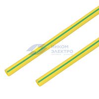 Трубка термоусадочная 16/8.0 мм желт./зел. 1м (уп.50шт) PROCONNECT 55-1607