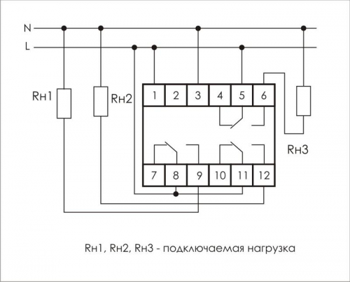 Реле многофункциональное PCU-530 (1 модуль; монтаж на DIN-рейке 100-264В AC/DC 3х8А 3NO/NC IP20) F&F EA02.001.025 фото 2