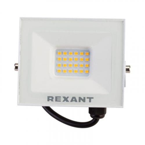 Прожектор СДО 30Вт 2400лм 2700К бел. корпус Rexant 605-028 фото 2