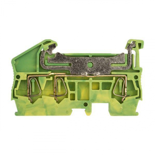 Колодка клеммная ST-2.5 3 вывода земля пружинная EKF plc-jxb-st-2.5-3-pen фото 2