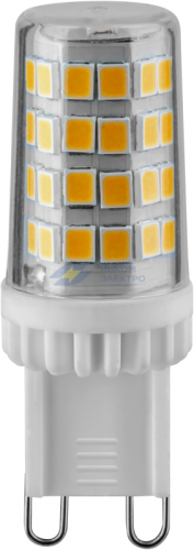 Лампа светодиодная 80 254 NLL-P-G9-6-230-3K-NF прозрачная 3000К тепл. бел. 480лм без пульсаций NAVIGATOR 80254