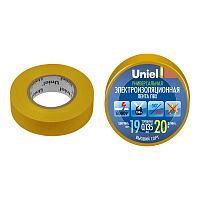 Лента изоляционная 0.135х19мм 20м UIT-135P 20/19/01 YEL желт. Uniel 04482