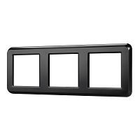 Рамка пластиковая FRM-VERSA-PL-3-BK Arlight 043784