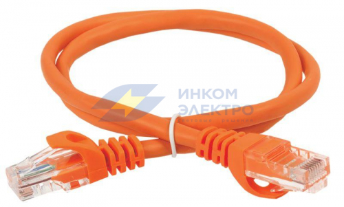 Патч-корд кат.5е UTP PVC 7м оранж. ITK PC07-C5EU-7M