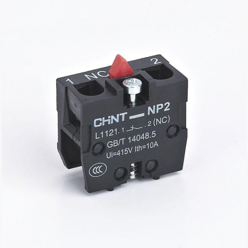 Блок контактный для кнопочного поста NP2 NP2-L1121 1НЗ (R) CHINT 683968 Блок контактный для кнопочного поста NP2 NP2-L1121 1НЗ (R) CHINT 683968