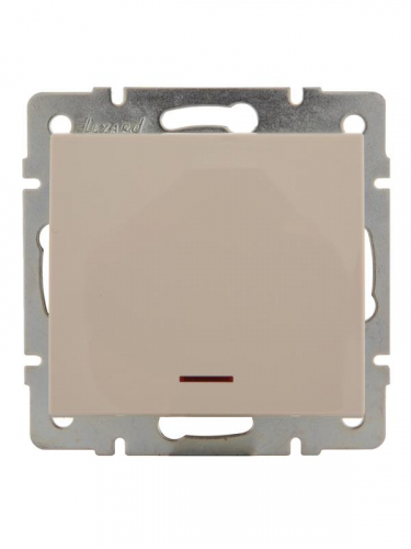 Выключатель 1-кл. СП Rain IP20 с подсветкой механизм крем. LEZARD 703-0388-111 Выключатель 1-кл. СП Rain IP20 с подсветкой механизм крем. LEZARD 703-0388-111