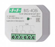 Реле импульсное BIS-408i (установка в монтажную коробку d60мм; для нагрузки с больш. пусков. током (160А/20мс)) F&F EA01.005.015
