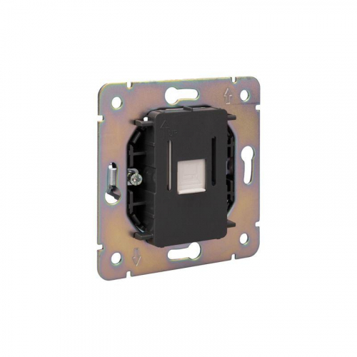 Розетка компьютерная СП STRONG MIELE RJ45 кат.6 жемчуг Kranz KR-78-0724-4 фото 5