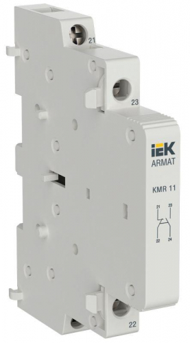 Контакт дополнительный для KMR 1НО 1НЗ ARMAT IEK AR-AUX-SCR-11-240-415 Контакт дополнительный для KMR 1НО 1НЗ ARMAT IEK AR-AUX-SCR-11-240-415