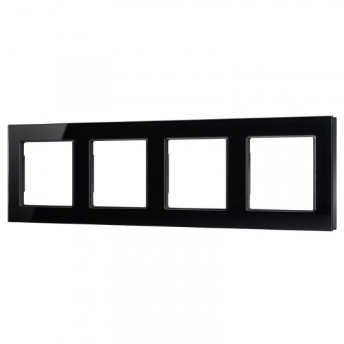Рамка стеклянная FRM-GLARE-GS-4-BK Arlight 043803 Рамка стеклянная FRM-GLARE-GS-4-BK Arlight 043803