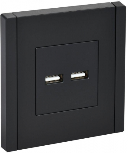 Розетка USB A+A 3.1А FORTE&PIANO FP149 черн. IEK FP-U21-D31-K02 Розетка USB A+A 3.1А FORTE&PIANO FP149 черн. IEK FP-U21-D31-K02
