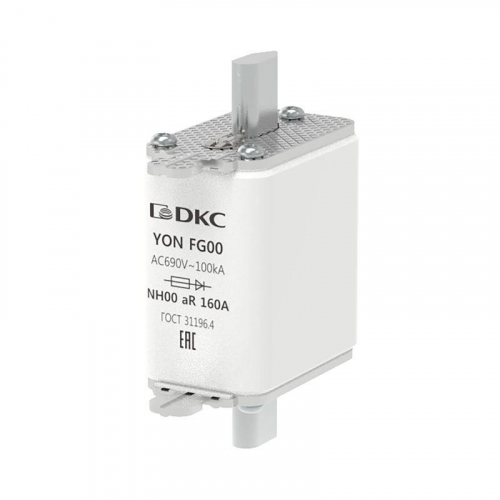 Предохранитель YON ножевого типа FG00 160А 690В хар-ка aR DKC 1FG00-0160-690V-AR Предохранитель YON ножевого типа FG00 160А 690В хар-ка aR DKC 1FG00-0160-690V-AR