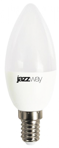 Лампа светодиодная PLED-LX 8Вт C37 свеча матовая 5000К холод. бел. E14 JazzWay 5028500 Лампа светодиодная PLED-LX 8Вт C37 свеча матовая 5000К холод. бел. E14 JazzWay 5028500