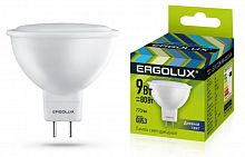 Лампа светодиодная LED-JCDR-9W-GU5.3-6K 9Вт JCDR рефлектор 6500К холод. бел. GU5.3 180-240В Ergolux 13626