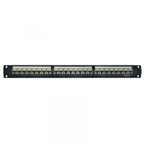 Патч-панель модульная 19дюйм 1U CAT6 24 порта RJ45 экранир. DKC RN6PPF24 Патч-панель модульная 19дюйм 1U CAT6 24 порта RJ45 экранир. DKC RN6PPF24