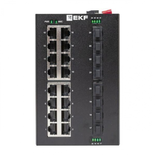Коммутатор неуправляемый промышленный U-8GX/SFP-16GT 8 портов 1000Base-X SFP 16 портов 10/100/1000Base-T(X) RJ45 монтаж на DIN-рейку TSX EKF TSX-U-8GX/SFP-16GT фото 6 Коммутатор неуправляемый промышленный U-8GX/SFP-16GT 8 портов 1000Base-X SFP 16 портов 10/100/1000Base-T(X) RJ45 монтаж на DIN-рейку TSX EKF TSX-U-8GX/SFP-16GT фото 6