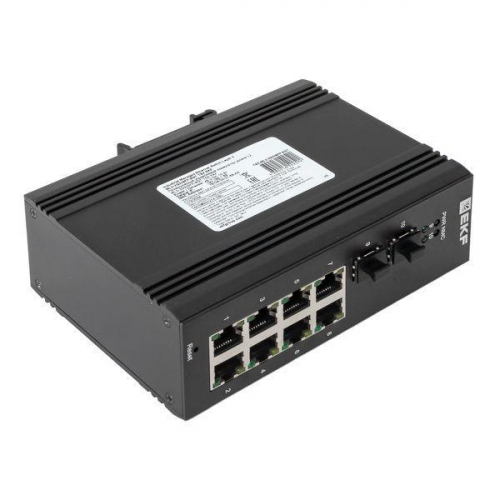 Коммутатор управляемый промышленный уровня L2 TSX-ML2-2GX/SFP-8GT 2 порта 1000Base-X SFP 8 портов 10/100/1000Base-T(X) RJ45 монтаж на DIN-рейку TSX EKF TSX-ML2-2GX/SFP-8GT фото 10