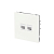 Розетка компьютерная 2-м KANT RJ45 кат.5E без шторки бел. магнолия DKC 7000664