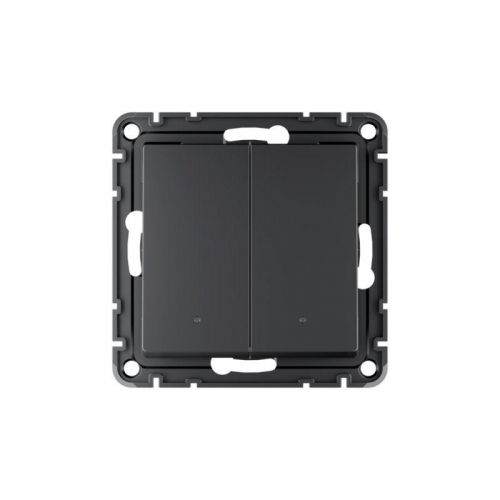 Выключатель 2-кл. AtlasDesign Smart 10А (сх. 5) L+N с подсветкой Zigbee механизм карбон SE ATN001053Z фото 7