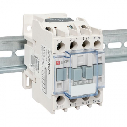 Контактор КМЭ-1 18А кат. 230В AC 1НЗ EKF ctr-s-18-220-nc фото 2