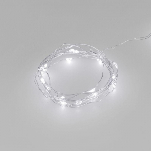 Гирлянда светодиодная ARD-DEW-HOME-2000-CLEAR-20LED-STD White6000 3V Battery Pack IP20 Ardecoled 048701