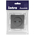 Розетка 1-м СП Accent 6-201-07 16А IP20 250В 2P графит Intro Б0063669