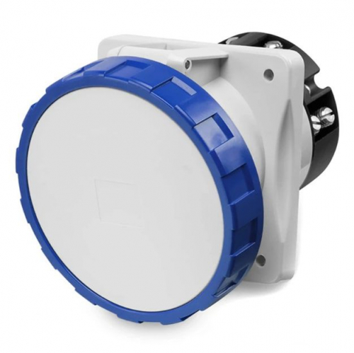 Розетка панельная 63А 3п 2P+E 230В IP67 с наклоном DKC DIS4156363S