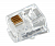 Разъем телефонный RJ-14 6P4C (уп.100шт) Rexant 05-1012