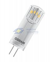 Лампа светодиодная LED Star 200лм 1.8Вт 2700К тепл. бел. G4 PIN угол пучка 300град. 12В (замена 20вт) прозр. пластик (уп.2шт) OSRAM 4058075449800
