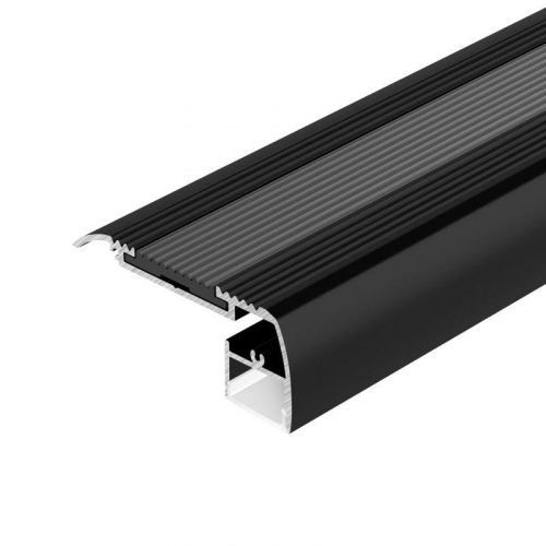 Профиль STAIR-W65-2000 ANOD BLACK L2000 алюм. Arlight 045663 Профиль STAIR-W65-2000 ANOD BLACK L2000 алюм. Arlight 045663