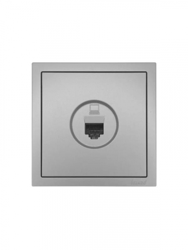 Розетка компьютерная 1-м СП ZIMA IP20 механизм сер. матов. LEZARD 704-7488-139 фото 3 Розетка компьютерная 1-м СП ZIMA IP20 механизм сер. матов. LEZARD 704-7488-139 фото 3