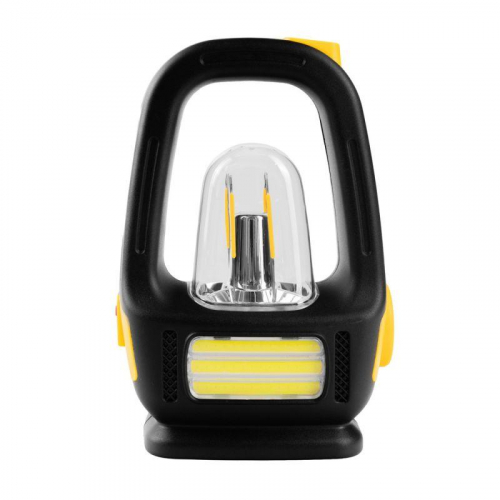 Фонарь аккумуляторный LED56325 LED+флм+COB 3 реж. Type-C солн. PB 2.4А.ч пластик. коробка желт./черн. Camelion 16211 фото 2