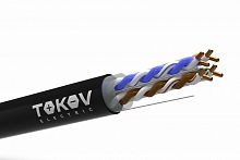 Кабель витая пара U/UTP 4х2х23AWG(0.57мм) кат.6 PE outdoor Fluke tested 305м (м) PRO TOKOV ELECTRIC TKP-C05-U-42-6-305-OD